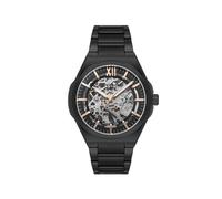 LEE COOPER LC08051.650 - Reloj para hombre, pantalla automática, correa de metal, color negro, negro, negro, pulsera
