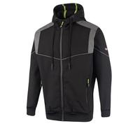 Lee Cooper LCJKT458 para hombre ropa de trabajo Softshell chaqueta con capucha, Negro, 3X-Large