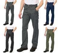 Lee Cooper LCPNT205 Pantalón cargo clásico de trabajo con bolsillos múltiples, de cuidado fácil y resistente, para hombre, Gris, 30W / 33L