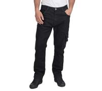 Lee Cooper LCPNT239 Ropa de trabajo hombre Seguridad Vaqueros de carpintero Stretch Pantalones de trabajo, Negro, 34W / 31L