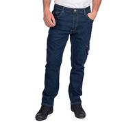 Lee Cooper LCPNT239 Ropa de trabajo hombre Seguridad Vaqueros de carpintero Stretch Pantalones de trabajo, Azul, 42W / 31L