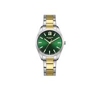 Lee Cooper PC21S2M LC08014.270 Reloj de Movimiento para Mujer Pantalla analógica y Correa de Metal Verde, Pulsera