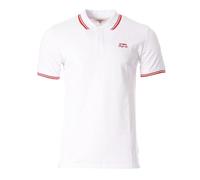 Lee Cooper Polo Blanco/Rojo Hombre Opan, blanco, XL