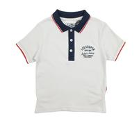 Lee Cooper Polo Garçon Camisa, Blanco, 4 Años para Niños