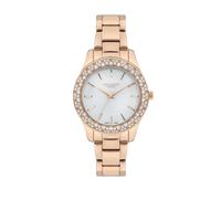 Lee Cooper Reloj analógico para mujer con esfera blanca-LC07390.420, blanco, Clásico