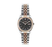 Lee Cooper Reloj analógico para mujer, esfera negra, LC07326.550, negro, clásico, negro, Clásico