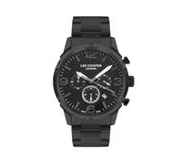 Lee Cooper Reloj de movimiento para hombre JP25-B con pantalla multifunción y correa de metal, LC07672.650, negro, correa, Correa