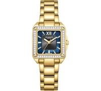 Lee Cooper Reloj de Movimiento para Mujer, Pantalla analógica y Correa de Metal, LC08127.190, Color Verde Oscuro, Pulsera