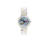 Lee Cooper Reloj de Movimiento para niños, Pantalla analógica y Correa de Silicona LC.K.4.063, Color Blanco, Blanco, Correa