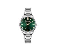 Lee Cooper Reloj de Movimiento VJ21C1 para Mujer, Pantalla analógica y Correa de Metal - LC08011.370, Verde, Verde, Pulsera