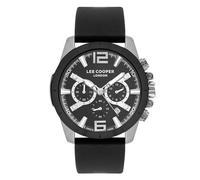 Lee Cooper Reloj de movimiento VX9JE1 para hombre, pantalla multifunción y correa de piel, LC07613.351, color negro, correa, Correa