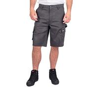 Lee Cooper Workwear para hombre clásicas de carga con múltiples bolsillos pantalones cortos, Gris, 40W