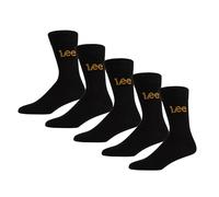 Lee Unisex Calcetines Negro Paquete de 5 Talla 37-39