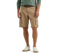 Lee Dungarees Wyoming Pantalón corto cargo para hombre con cinturón, Bronce cálido, 30