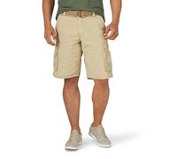Lee Dungarees Wyoming Pantalón Corto Cargo para Hombre con cinturón, Buff, 40