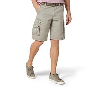 Lee Dungarees Wyoming Pantalón Corto Cargo para Hombre con cinturón, Musk, 33