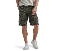 Lee Extreme Motion Crossroad Cargo Short Pantalones Cortos, Camo Tradicional, 28 Hombres