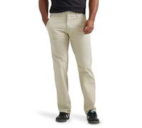 Lee Extreme Motion Flat Front Regular Straight Pant Pantalón de Corte Recto, Piedra, 32W/32L para Hombre