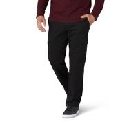 Lee Extreme Motion Pantalón Cargo de Sarga para Hombre, Amigo Negro, 42W x 30L