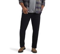 Lee Extreme Motion Pantalón cónico Relajado con Frente Plano Informales, Negro, 38W x 30L para Hombre