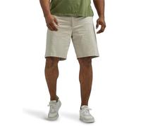 Lee, Extreme Motion, Pantalón corto con frente plano para hombre, grande y alto, Piedra, 46