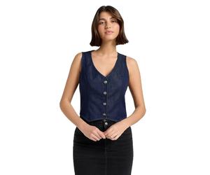 Lee Fitted Vest Camiseta, Estantería Azul, M Mujeres