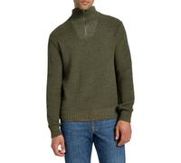 Lee Half Zip Knit Suéter, Verde mercantil, L para Hombre