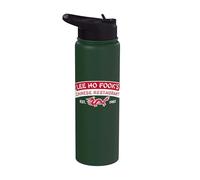 Lee Ho Fook's Restaurante chino Est. 1980 Dragón arqueado Stainless Steel Insulated Water Bottle