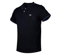Lee Hombre Pique Polo Camiseta, Black 01, XXL