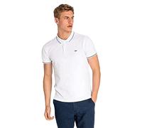 Lee Hombre Pique Polo Camiseta, Blanco (Bright White Lj), XL