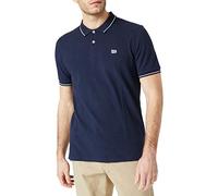 Lee Hombre Pique Polo Camiseta, Navy, L