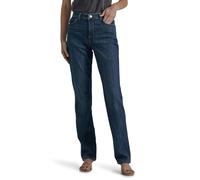 Lee Instantly Slims Classic Relaxed Fit Monroe Straight Leg Jean Jeans, Ellis, 36 Corto para Mujer