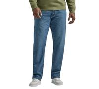 Lee Jeans Rectos relajados legendarios Grandes y Altos para Hombre, Azul Verdadero, 46W x 34L