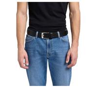 Lee LEATHER BELT LOGO BUCKLE, cinturón de los hombres, Black, 90