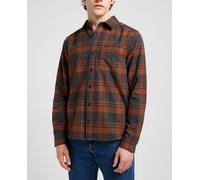 Lee Lee - Camisa de manga larga de hombre versátil. Marrón Talla 2