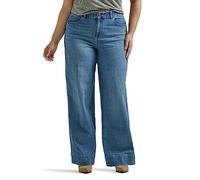 Lee Legendary High Rise Trouser Jean Jeans, Estilo Retro Elevado, 8 US para Mujer