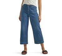 Lee Legendary High Rise Wide Leg Crop Jean Jeans, Shadow Veil, 36 para Mujer