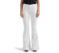 Lee Legendary Jeans Acampanados de Tiro Medio para Mujer, Blanco Brillante, 16 US