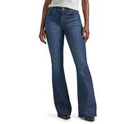 Lee Legendary Jeans Acampanados de Tiro Medio para Mujer, Fuerza Interior, 16 Corto US