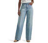 Lee Legendary High Rise Trouser Jean Jeans, Velo matutino, 8 Corto US para Mujer