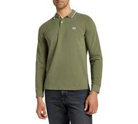 Lee LS Pique Polo Camiseta para Hombre, Verde (Mercantile Green), S
