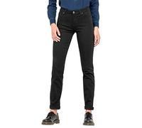 Lee Marion Straight, Vaqueros para Mujer, Negro, Negro (Black Rinse 47), 32W / 33L