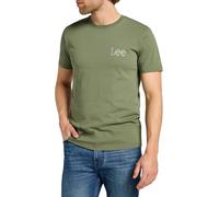 Lee Medium Wobbly tee Camiseta, Verde mercantil, S Hombres