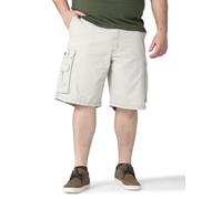 Lee Men's Big & Tall Big and Tall New Belted Wyoming Cargo Short, Cadet Light Gray, 52