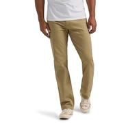 Lee Men's Extreme Motion Relaxed Straight Jean, Kansas City Khaki (Twill), 33W x 32L