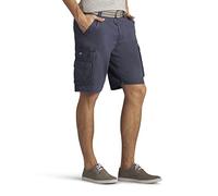 Lee Dungarees Wyoming Pantalón corto cargo para hombre con cinturón, Azul (Sporting Blue), 32