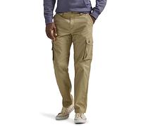 Lee Men's Wyoming Relaxed Fit Cargo Pant, KC Khaki Ripstop, 36W x 32L