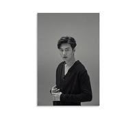 Lee Min Ho Negro Blanco Lienzo Póster Decoración Pintura Sala de Estar Arte Mural Dormitorio Impresión de Pared Pintura Arte Moderno Hogar Boy Habitación Impresión Pintura Niña Vacaciones Mural 30 x