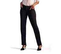 Lee Missy Pantalón de Pierna Recta de Ajuste Relajado para Mujer, Negro, Talla 16 Corta, Black, 16 Corto US