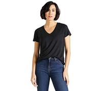 Lee Mujer V Neck Tee Camiseta, Negro (Black 01), S